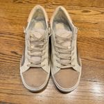 Dolce Vita Zina Plush Sneakers Natural Linen Leather | Size 8 White Photo 2