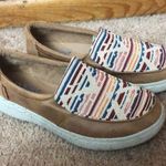 Bobs from sketchers memory foam Aztec loafers size 8.5 western print shoes flats Photo 0
