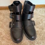 Blondo  Strap and Buckle Leather Moto Ankle Boots Casual Punk Grunge Streetwear Photo 5