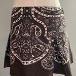 Bandana Print Mini Skirt Brown Photo 0