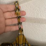 Riley & James 💥 Women Retro Vibes Plaid Bodycon Dress Mustard Yellow L Photo 3