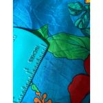 Nanette Lepore 10 Peplum Blouse Tropical Floral y2k boho fairy resort wear blue Photo 3