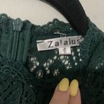 Zalalus  Green Lace Mini Dress Photo 4