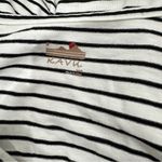 KAVU Lenora Black White Stripes Pocket Dress Women’s Small Photo 4