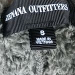 Zenana Hooded Faux Fur Vest Womens S Gray Pockets Plush Cozy Lagenlook Hygge Photo 4