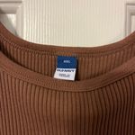 Old Navy Brown Ribbed Cropped Tank Top Photo 1