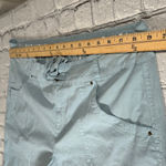 Fresh Produce  Safari Pedal Pushers Bermuda Shorts Bluish Green Pastel Teal sz XL Photo 7