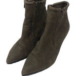 H by Halston - #300 HALSTON SUEDE WEDGE ANKLE BOOTIE Photo 0