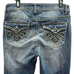 Canyon River Blues  Bootcut Western Button Flap Embroidered Rhinestone Jeans 31 Photo 5