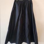 A New Day  Drawstring black Lenin Midi skirt size xs Photo 0