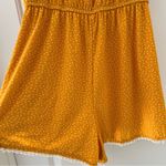 Charlotte Russe Mustard Yellow Polka Dot Romper Medium Photo 5