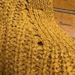 Moon and Madison Mustard Yellow Knit Cardigan Sweater Cropped V Neck Buttons S Photo 4