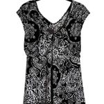 AB Studio  Vintage Vintage 90s Y2K Babydoll  Top Tie Back Boho Grunge Size Large Photo 0