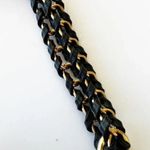 Kooreloo Rich Blue Velour Mini Bag Black Leather Trim Chain Strap Luxury Purse Blue Photo 10