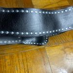 ZARA  Black Belt with Silver Studs Photo 5