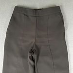 Ann Taylor  Womens S Black The Straight High Rise Crop Pull On Flat Front Pants Photo 2