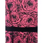 Gabby Skye  Dress Size 4 Dark Pink With Velvet Floral Pattern Whimsy Goth Photo 4