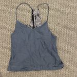Lululemon Tank Top Womens Sz 4 XS/S Wake And Flow Camisole Blue Denim Racer Back Photo 0
