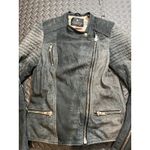 Scotch & Soda  Maison Scott Leather Biker Moto Zip Jacket Distressed‎ Size 2 Photo 1