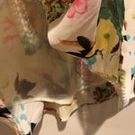 DR2 DANIEL RAINN FLORAL SLEEVELESS LINED CROCHET DETAIL BLOUSE TOP S White Photo 6