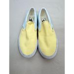 Vans Slip On Sneakers Pastel Yellow Blue Colorblock Waffle Sole Size W8 / M6.5 Photo 1