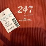 Maurice's  NWT Ribbed Stretch Top Women’s Size XL Coral Orange Short Sleeve Fitted Photo 2