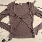 Aritzia Sunday Best Long Sleeve Twist Front Top Photo 0