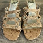 Mootsies Tootsies  Heeled Slip On Sandals Shoes Women’s Size 6.5 Tan Neutral Photo 3