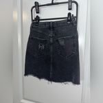 Hollister  Y2K Mall Goth Grunge Whimsigoth Black Denim Frayed Mini SkaterSkirt 00 Photo 3