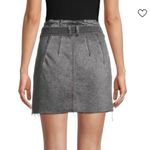 Free People WE THE FREE by  East Of Eden Paperbag Mini Denim Skirt size 30 gray Photo 1