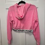 Playboy  Rhinestone Velour Cropped Hoodie Photo 5