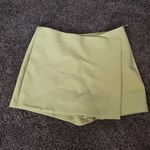 ZARA Light Green Skorts Photo 0