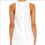 Helmut Lang  Optic White Crinkle Tank Top Size L Photo 1