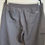 FIGS  Zamora High Waisted Jogger Scrub Pants in Gray Photo 4