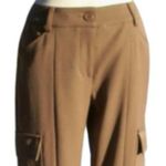 Cache  Olive Tan Slim Leg Cargo Pant Ankle Zipper New Stretch Dress Up $98 NWT Photo 4