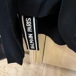 Balmain Authentic New With Tags  Flocked Logo Cropped Hoodie Photo 3