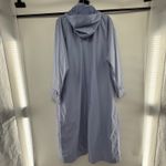 L.L.Bean Women's Long Hooded Waterproof Raincoat Plaid Lined XL Purple Photo 7