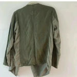 BLANK NYC  Drape Front Linen Blend Jacket Olive size XS Photo 4