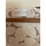 CHRISTY LYNN ($375 from Revolve) Printed 1005 Silk Peasant Blouse size S Small Tan Photo 1