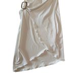 Princess Polly NWT  Lolita Wrap Mini Dress White Asymmetrical Gold Buckle Sz 6 US Photo 7