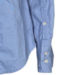 J.Crew Tall Slim Fit Organic Cotton Light Blue Button Down Shirt Women's 10T Photo 6
