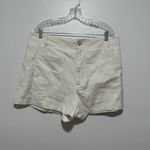 Anthropologie Maeve  Colette Linen‎ Blend Ivory Shorts Size 34 Photo 2