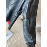 Preston & York  Genuine Lambskin Leather Jacket Black Zip Front XL Vintage Moto Photo 10