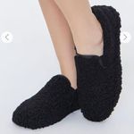 Bamboo  Size 8 Black Faux Shearling Fuzzy Slip on Sneakers Photo 0