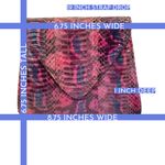 VINTAGE 1980'S PINK & BLUE EEL SKIN BAG Photo 14