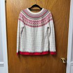 Talbots NEW Diamond Fair Isle Long Sleeve Wool Blend Knit Medium M NWT Photo 13