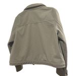 Joie  fuzzy fleece jacket shacket trucker sage green XL Photo 2