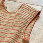 Howard Wolf Vintage Striped Sleeveless Knit Knee Length Dress Tan Orange Size 4 Photo 6