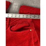 Judy Blue Red Corduroy Wide Leg Pants Women's 14W Flare Button Fly Photo 2