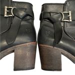 Frye  Malorie Knotted Short Boots Black Leather, Sz 6 Photo 9